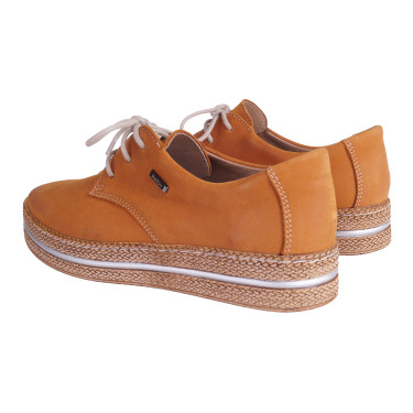 PÓŁBUTY DAMSKIE SKÓRZANE HELIOS 380 JASNY BRĄZ