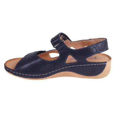 WYGODNE SANDAŁY DAMSKIE POLLONUS GRANAT ROSSO