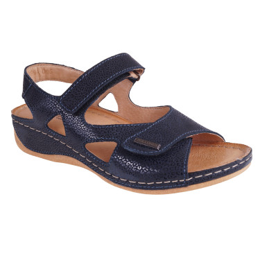 WYGODNE SANDAŁY DAMSKIE POLLONUS GRANAT ROSSO