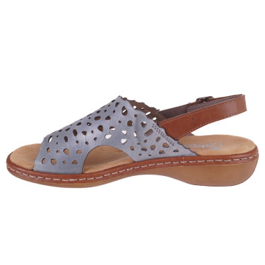 KOMFORTOWE SANDAŁY DAMSKIE RIEKER 65966-12 BLUE