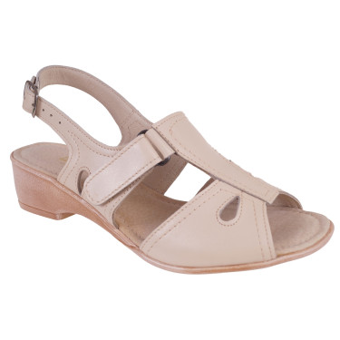 SANDAŁY SKÓRZANE DAMSKIE WIELBUT 119 BEŻ