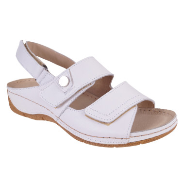 SKÓRZANE SANDAŁY DAMSKIE WIELBUT 538 PLUS BIAŁE