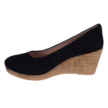 CZÓŁENKA DAMSKIE NA KOTURNIE FILIPPO 1328/21 CZARNE