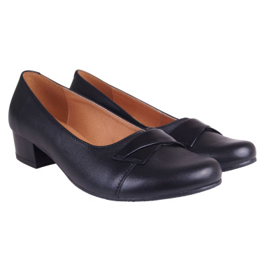 CZÓŁENKA PÓŁBUTY SKÓRZANE WIELBUT 013 CZARNE