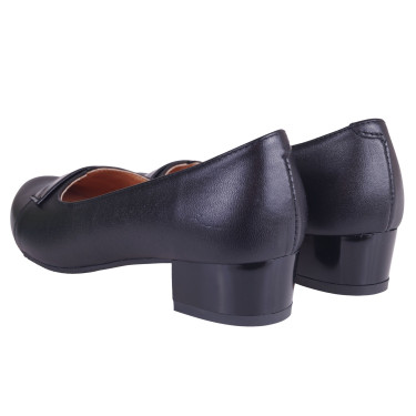 CZÓŁENKA PÓŁBUTY SKÓRZANE WIELBUT 013 CZARNE