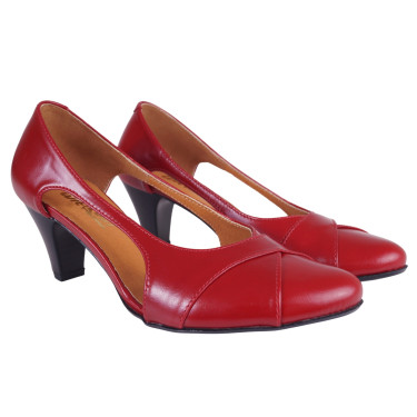 CZÓŁENKA DAMSKIE CZERWONE WIELBUT 096