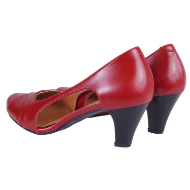 CZÓŁENKA DAMSKIE CZERWONE WIELBUT 096