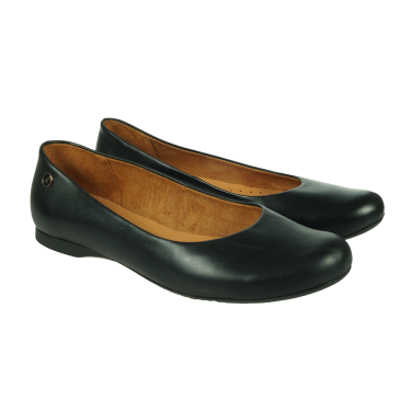 SKÓRZANE BALERINKI DAMSKIE MARKI ROBERT 665 CZARNE