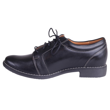 PÓŁBUTY DAMSKIE SZNUROWANE WIELBUT 016 CZARNE