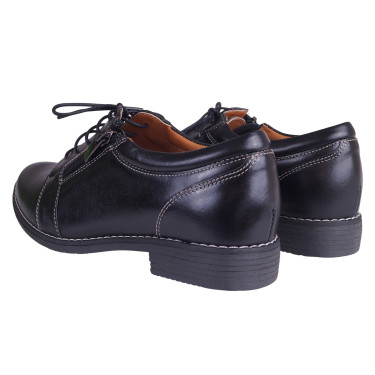 PÓŁBUTY DAMSKIE SZNUROWANE WIELBUT 016 CZARNE