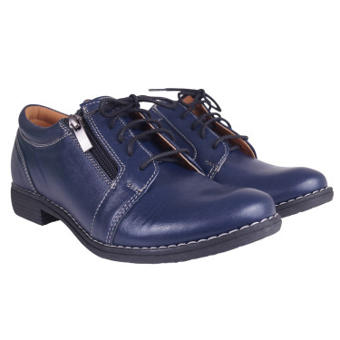 PÓŁBUTY DAMSKIE SZNUROWANE WIELBUT 016 GRANAT