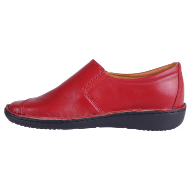 Półbuty skórzane damskie Wielbut 162 czerwone