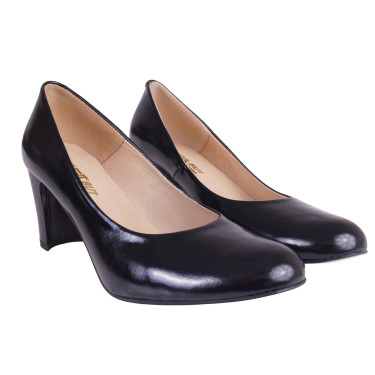 CZÓŁENKA SKÓRZANE DAMSKIE WIELBUT 185 CZARNE