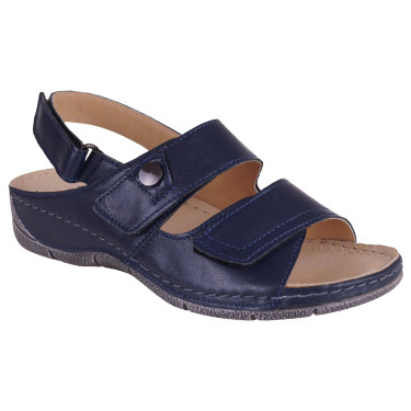 SKÓRZANE SANDAŁY DAMSKIE WIELBUT 538 PLUS GRANAT