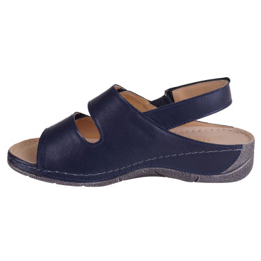 SKÓRZANE SANDAŁY DAMSKIE WIELBUT 538 PLUS GRANAT