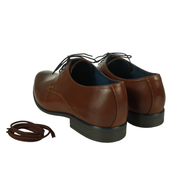 ELEGANCKIE PANTOFLE SKÓRZANE MĘSKIE BRĄZ+GRANAT