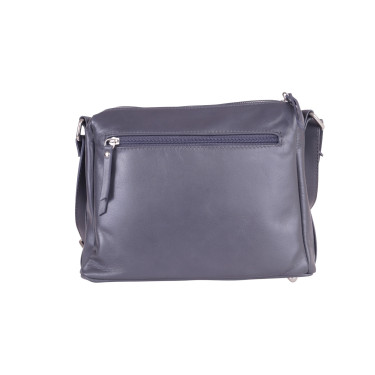 Torebka listonoszka skórzana VEZZE V002 szara