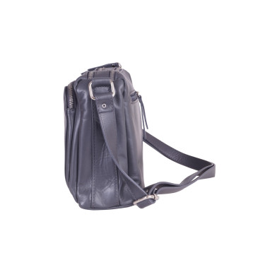 Torebka listonoszka skórzana VEZZE V002 szara