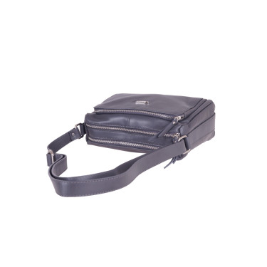 Torebka listonoszka skórzana VEZZE V002 szara