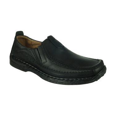 PÓŁBUTY MĘSKIE SKÓRZANE ASKOR CZARNY 86