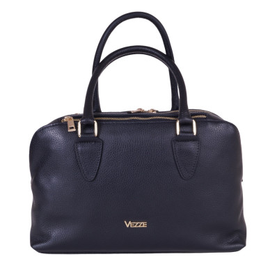 VEZZE Torba skóra shopper bag V007 czarna