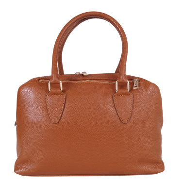 VEZZE Torba skóra shopper bag V007 ruda