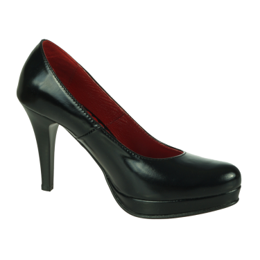 SKÓRZANE SZPILKI DAMSKIE WIELBUT 154 CZARNE