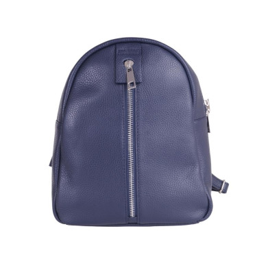 VEZZE Plecak damski ze skóry naturalnej V010 granatowy