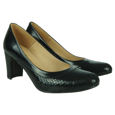 CZARNE KLASYCZNE CZÓŁENKA DAMSKIE WIELBUT 186