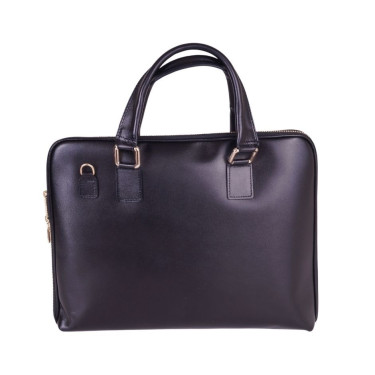 VEZZE Torebka aktówka skórzana V011 czarna