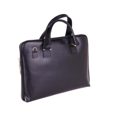 VEZZE Torebka aktówka skórzana V022 czarna