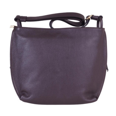 Klasyczna torebka brązowa skóra naturalna VEZZE V013