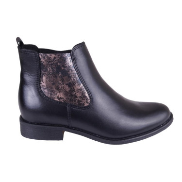 KLASYCZNE BOTKI SKÓRZANE  DAMSKIE WIELBUT K 265 CZARNE