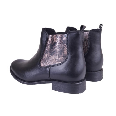 KLASYCZNE BOTKI SKÓRZANE  DAMSKIE WIELBUT K 265 CZARNE