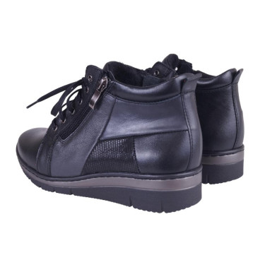 TRZEWIKI SKÓRZANE BOTKI DAMSKIE WIELBUT K 263 CZARNE