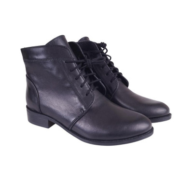 BOTKI DAMSKIE SKÓRZANE DOLCE PIETRO 2261-001-01-5 CZARNE