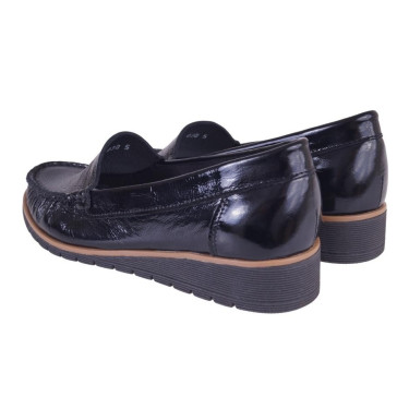 PÓŁBUTY SKÓRZANE SEMPRE 030 CZARNE