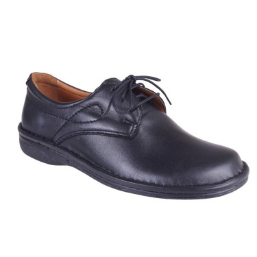 PÓŁBUTY DAMSKIE SKÓRZANE WIELBUT 194 CZARNE