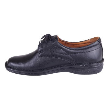 PÓŁBUTY DAMSKIE SKÓRZANE WIELBUT 194 CZARNE