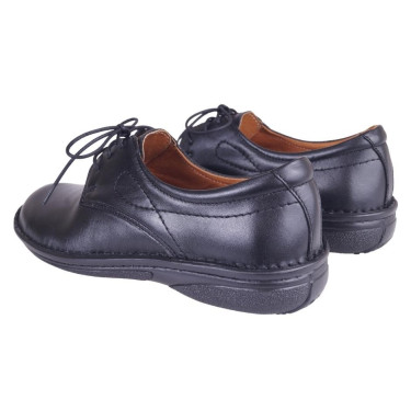 PÓŁBUTY DAMSKIE SKÓRZANE WIELBUT 194 CZARNE