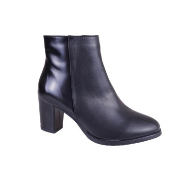 SKÓRZANE BOTKI DAMSKIE WIELBUT K 253 CZARNE