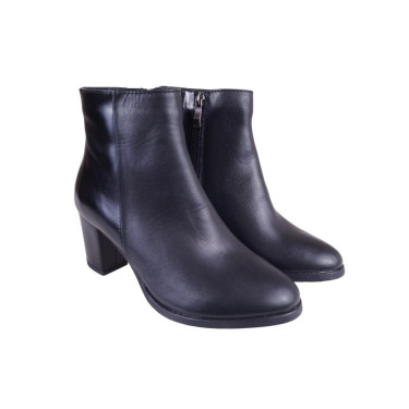 SKÓRZANE BOTKI DAMSKIE WIELBUT K 253 CZARNE