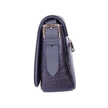 Torebka listonoszka skórzana VEZZE V004 szara