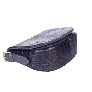 Torebka listonoszka skórzana VEZZE V004 szara