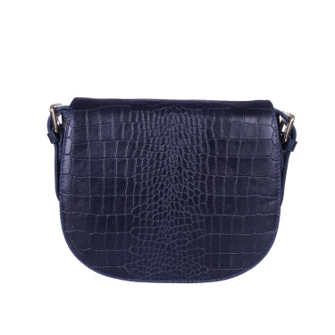 Torebka listonoszka skórzana VEZZE V004 granatowa