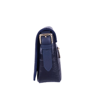 Torebka listonoszka skórzana VEZZE V004 granatowa