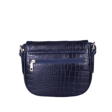 Torebka listonoszka skórzana VEZZE V004 granatowa