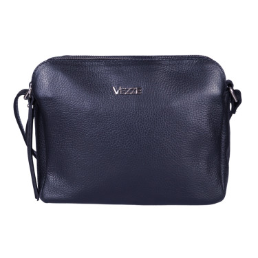 Torebka listonoszka skórzana VEZZE V017 czarna