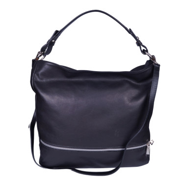 Torba klasyczna skórzana VEZZE V021 czarna