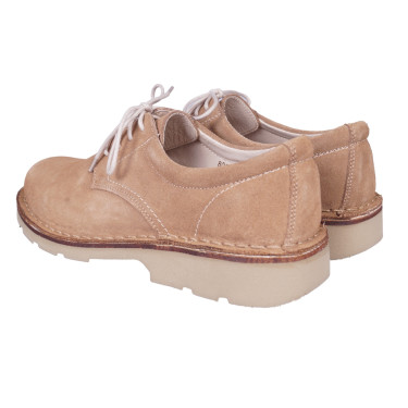 Skórzane półbuty marki Helios 808 beżowe